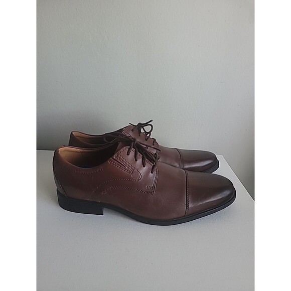 Clarks Originals Mens Whiddon Cap Mahogany Leather Shoes Sz 12 26174471 main image 7
